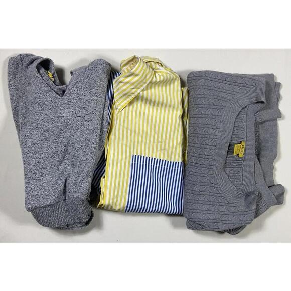 Daisy Tops - Daisy Short Sleeve Button Up Colorful Striped Shirt XL Sweater L Hoodie M Lot